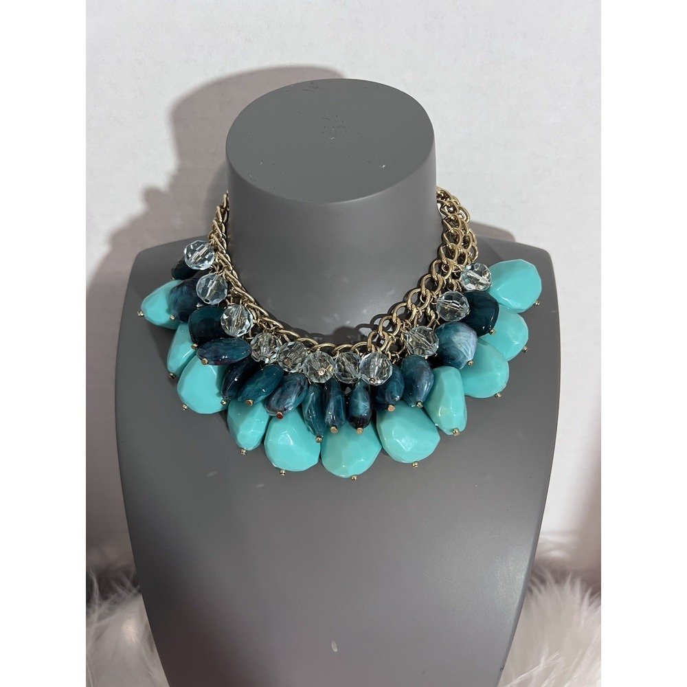 Phosphorus Boho Statement Bib Necklace Prom Elegant Gift Fashion Gold Tone Chic